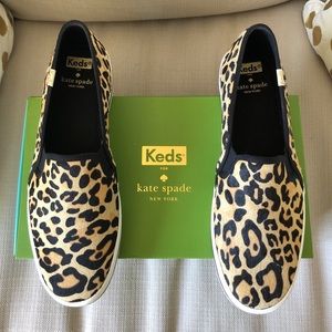 BRAND NEW Keds x Kate Spade Leopard Slip-Ons (10)